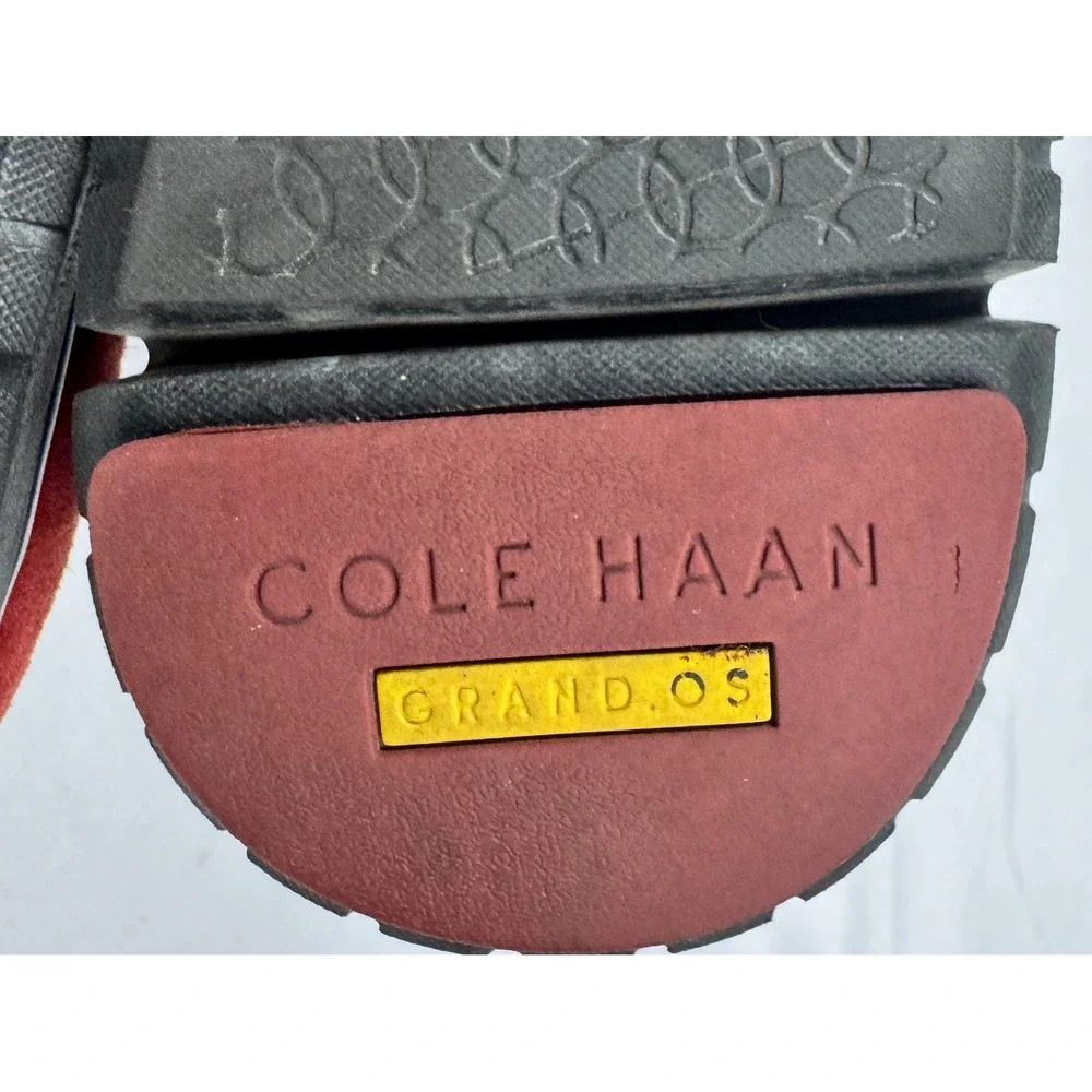 Cole Haan Zerogrand W01615 Women 9.5 B Dress Shoes Burgundy Suede Wingtip Oxford